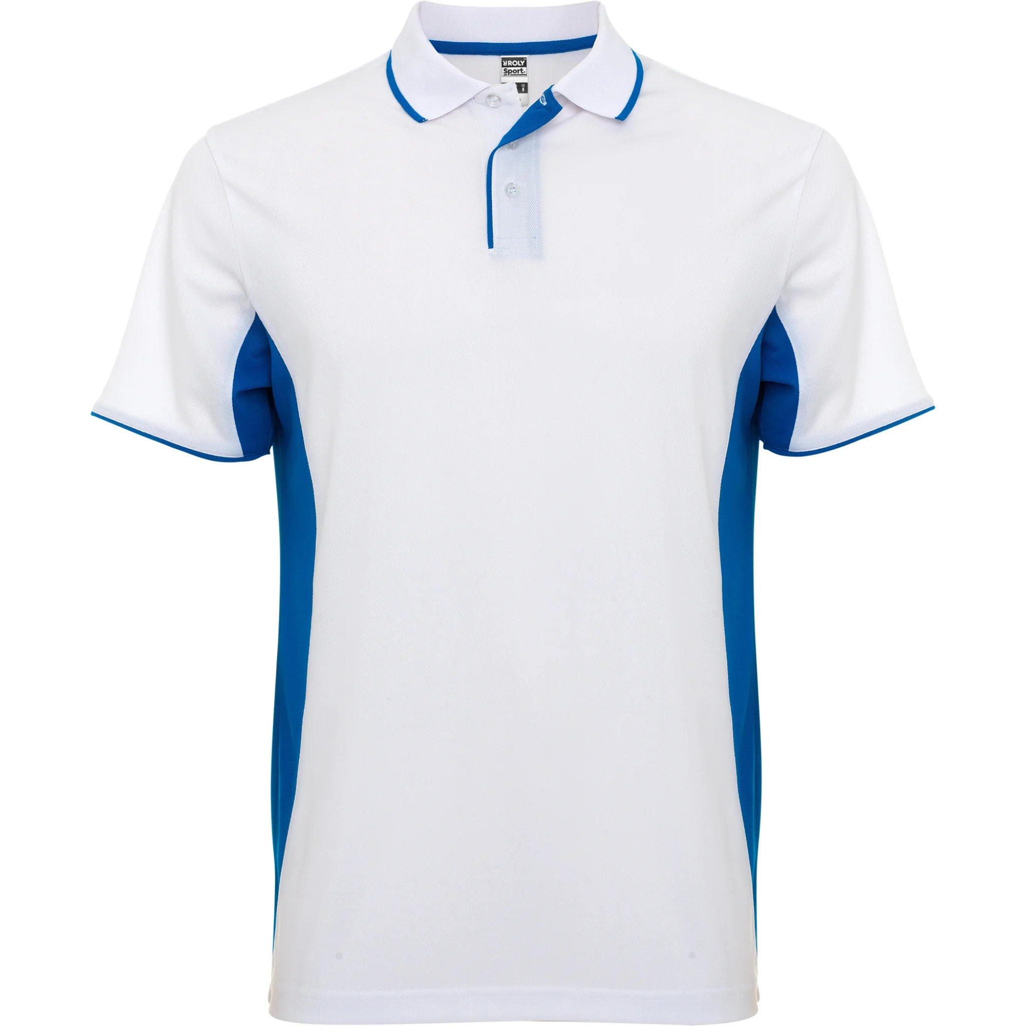 Polo Desportivo para Homem Pro Mont Branco e Azul Royal