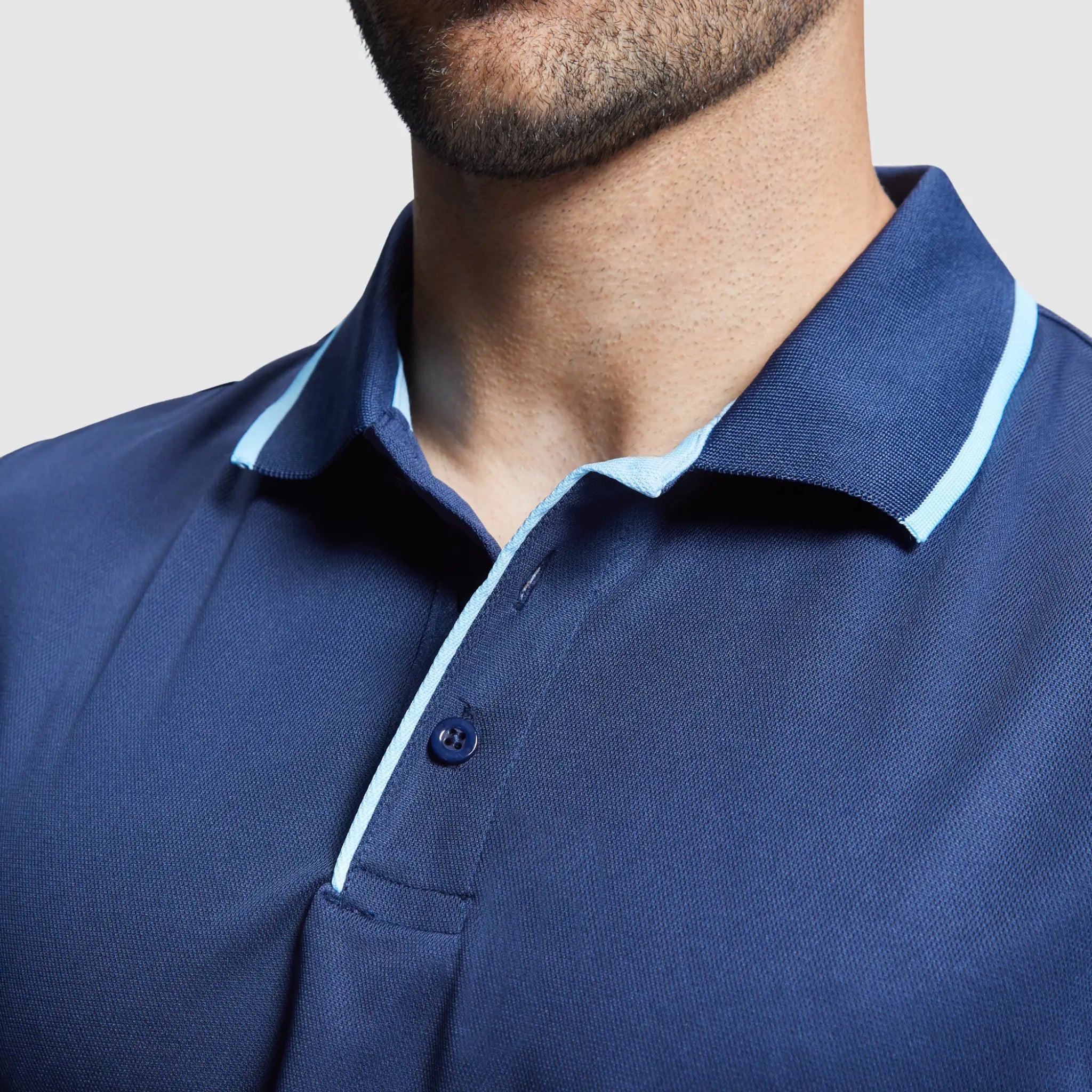 Polo Desportivo para Homem Pro Mont Azul Royal e Branco